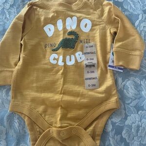 Garanimals Mustard Dino Club Bodysuit